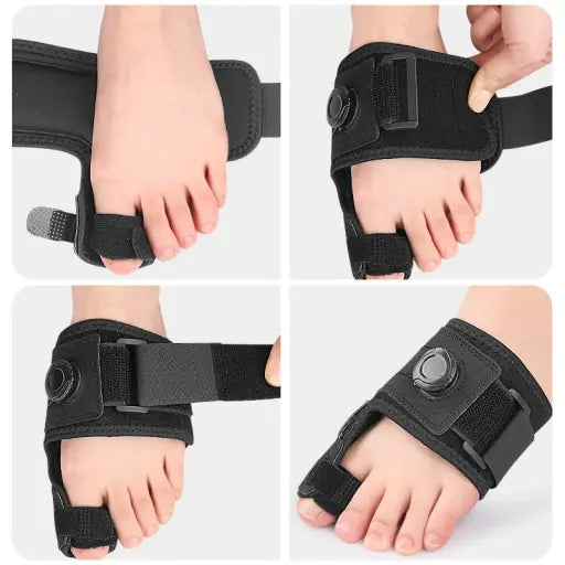👣 Toe Separator & Support Strap – Adjustable Knob, Breathable, Washable