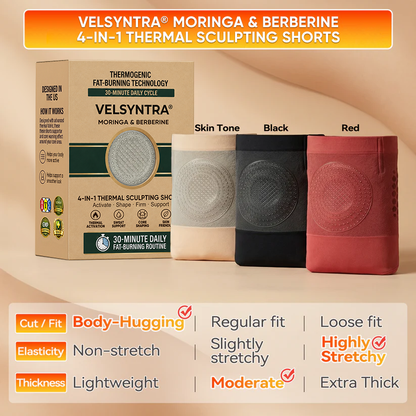 Official Brand Store|2026 Moringa & Berberine 4-in-1 Micro-Particle Shaping & Fat Burning Shorts