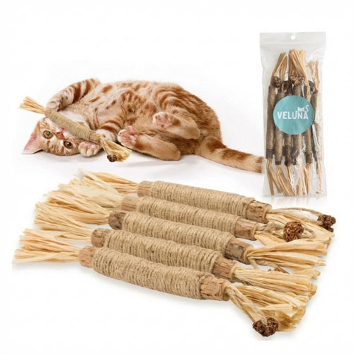 🔥HOT SALE 49% OFF🔥Cat Teething Stick  Catnip Chew Toy  Dental Care Bell