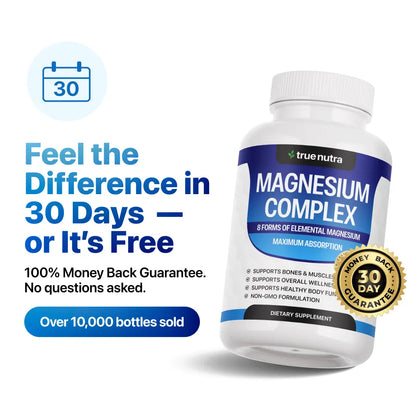 Toplux Magnesium Complex 8 Essential Magnesium Supplement 1000mg