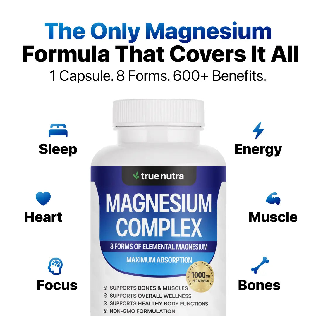 Toplux Magnesium Complex 8 Essential Magnesium Supplement 1000mg