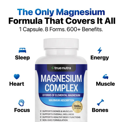 Toplux Magnesium Complex 8 Essential Magnesium Supplement 1000mg