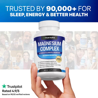 Toplux Magnesium Complex 8 Essential Magnesium Supplement 1000mg