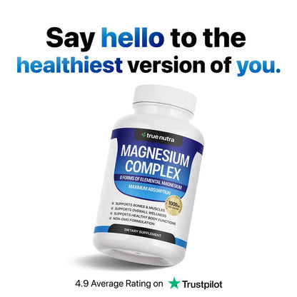 Toplux Magnesium Complex 8 Essential Magnesium Supplement 1000mg