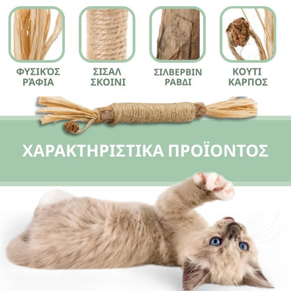 🔥HOT SALE 49% OFF🔥Cat Teething Stick  Catnip Chew Toy  Dental Care Bell