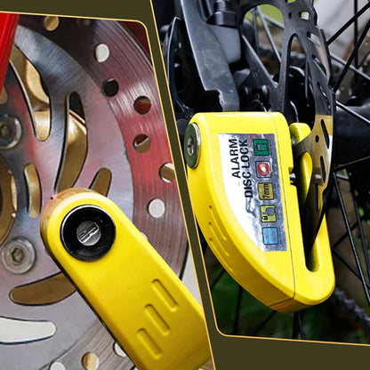 🛡️ Motorcycle Disc Brake Lock Alarm | 110dB Anti-Theft Security