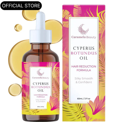 HOT SALE 49% OFF 🔥 Caramela Beauty Cyperus Rotundus Oil for Natural Hair Reduction - 60 ml/2 oz
