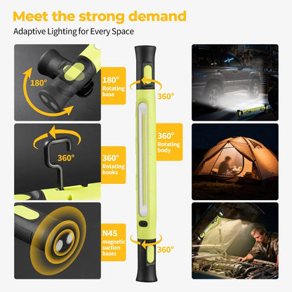 [Father's Day Gift] 3000LM Cordless Under Hood Work Light Bar for Car Repair & Garage Use