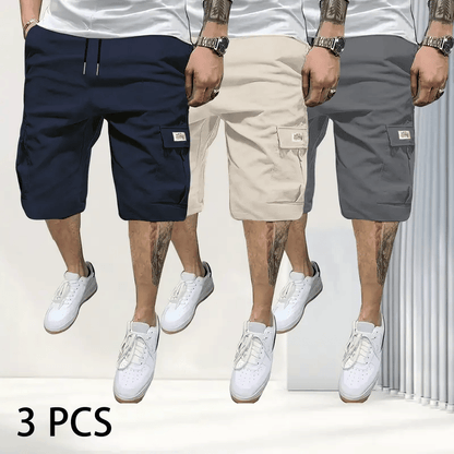 🔥LAST DAY-49% OFF💥Men's 3-Piece Fitted Matching Shorts Set