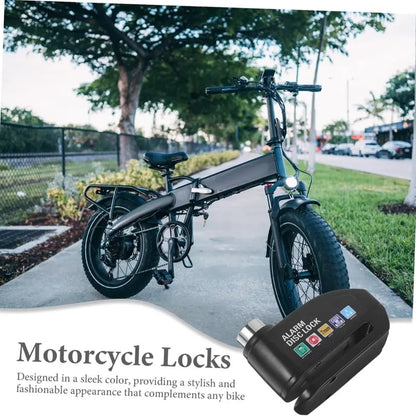 🛡️ Motorcycle Disc Brake Lock Alarm | 110dB Anti-Theft Security