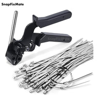Metal Zip Ties with Cable Tie Gun