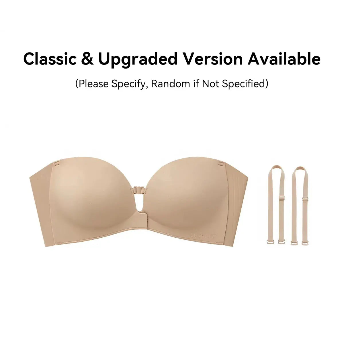 Womens Strapless Front Closure Bra