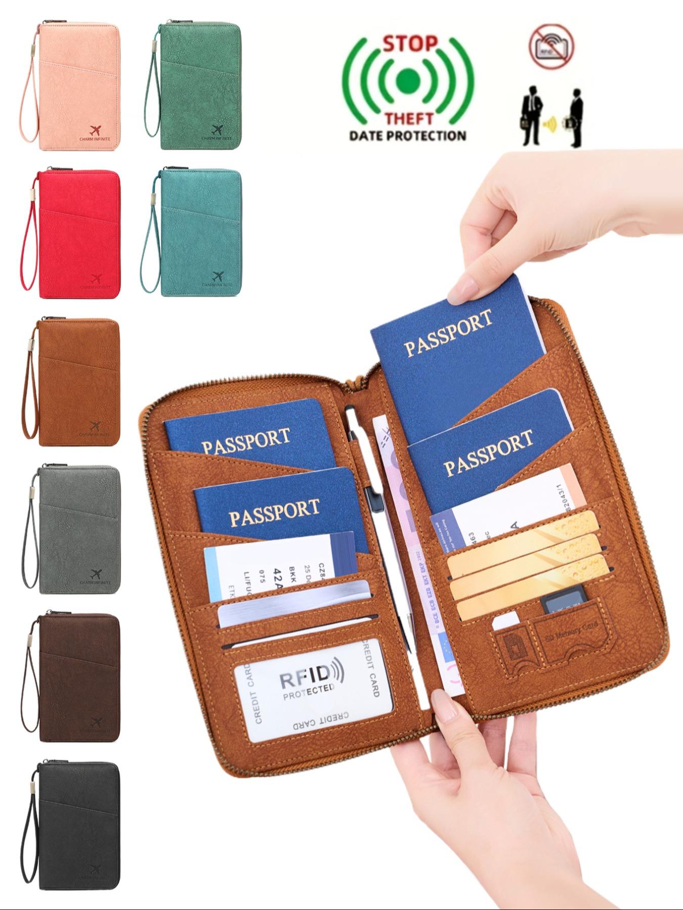 ✈️Travel Document Organizer with RFID Blocking for Passports, Cards & Tickets