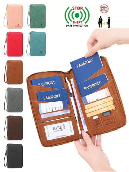 ✈️Travel Document Organizer with RFID Blocking for Passports, Cards & Tickets