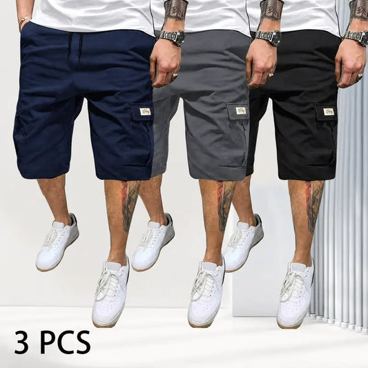 🔥LAST DAY-49% OFF💥Men's 3-Piece Fitted Matching Shorts Set
