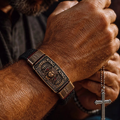 👑 The Ultimate Father's Day Tribute: King of Kings Faith Bracelet — Wear Your Belief with Pride (49% OFF Today🔥)