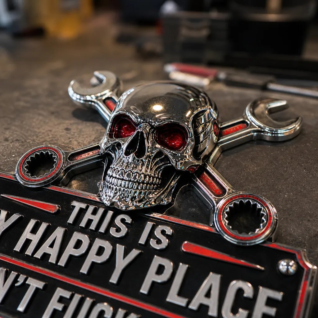 🔥Father’s Day 49% OFF 💀"This Is My Happy Place" Garage Wall Sign
