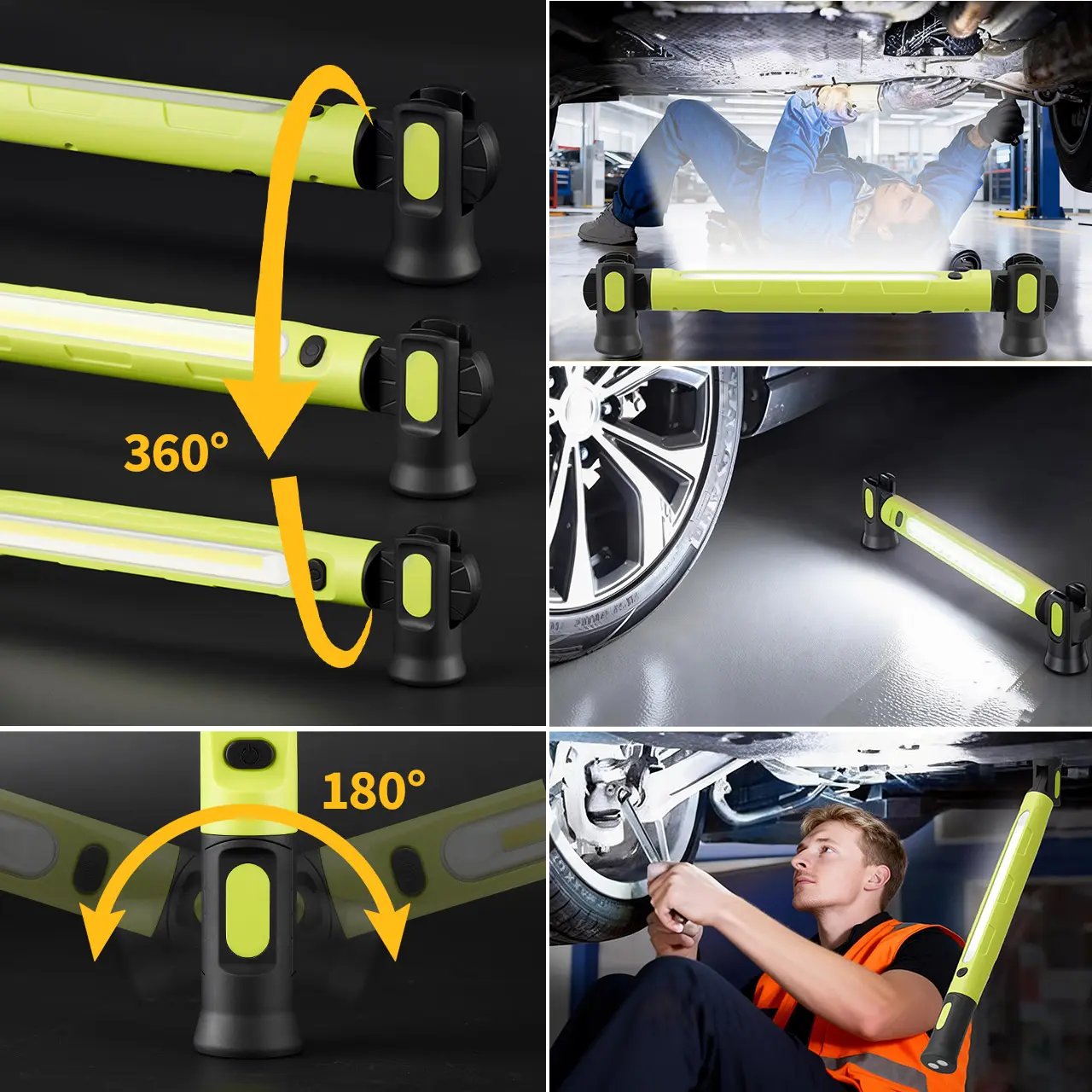 [Father's Day Gift] 3000LM Cordless Under Hood Work Light Bar for Car Repair & Garage Use