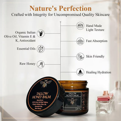 🍊Final 3 Hours: Only $19.99🎁Organic Grass-Fed Beef Tallow Balm with Raw Honey