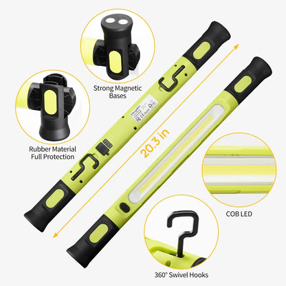 [Father's Day Gift] 3000LM Cordless Under Hood Work Light Bar for Car Repair & Garage Use