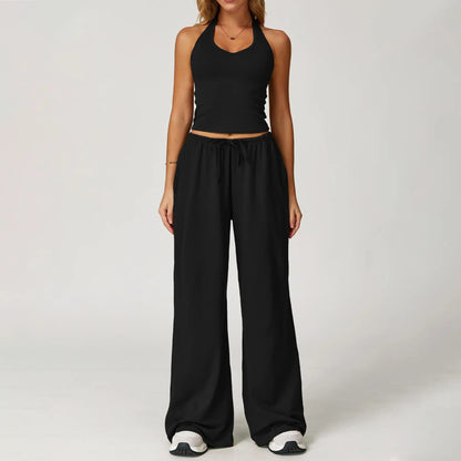 ⚡Hot Sales 49% OFF🔥Women's 2-Piece Fitted Sweatsuit - Trendy Summervibe Athleisure Set(✨Removable Chest Pads)