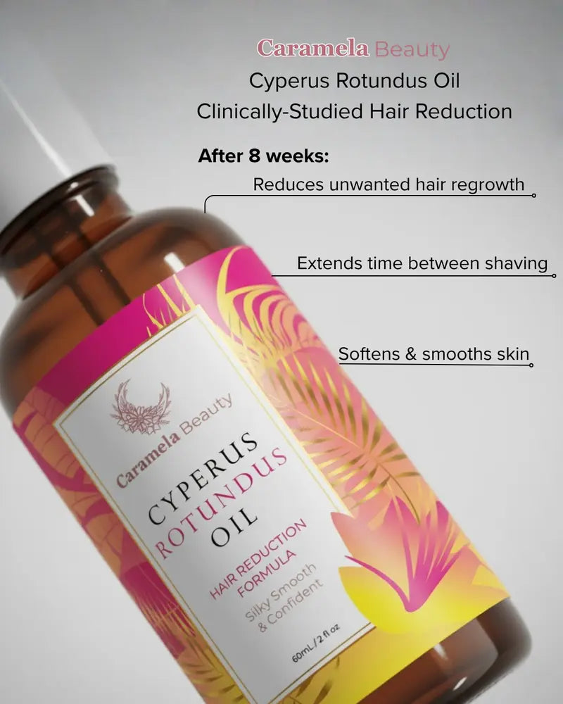 HOT SALE 49% OFF 🔥 Caramela Beauty Cyperus Rotundus Oil for Natural Hair Reduction - 60 ml/2 oz