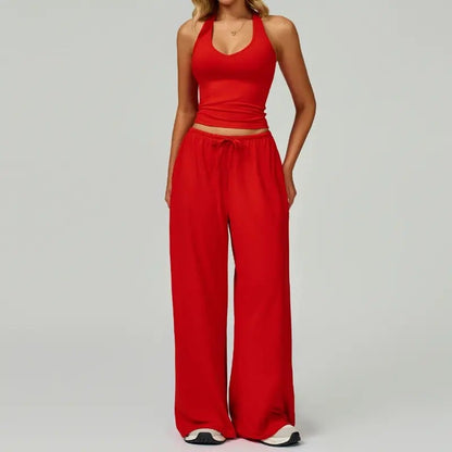 ⚡Hot Sales 49% OFF🔥Women's 2-Piece Fitted Sweatsuit - Trendy Summervibe Athleisure Set(✨Removable Chest Pads)