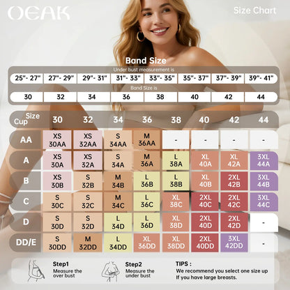 Women's Non-Slip Strapless Bra – Seamless Wireless Support