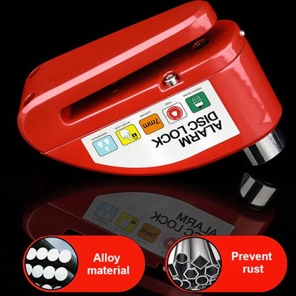 🛡️ Motorcycle Disc Brake Lock Alarm | 110dB Anti-Theft Security