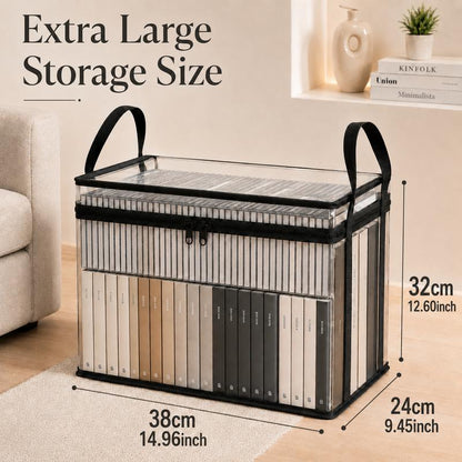 BUY 2 GET 1 FREE!! 📦Large Clear Storage Box with Hinged Lid