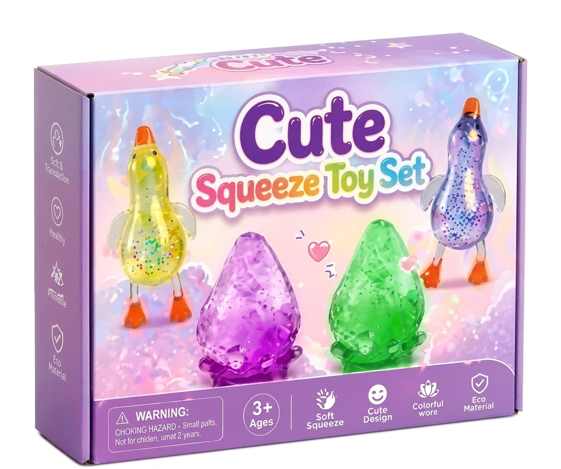 🏆1 Bestselling🏆🎁8-Piece Mystery Squishy Blind Box Set, Slow-Rise Stress Relief Fidget Toys