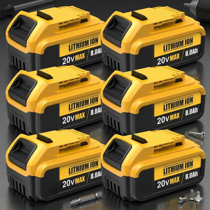 🏆Flash Sale#8.0Ah Lithium Battery Replacement for 20V Battery Lithium-ion MAX DCB200 DCD/DCF/DCG/DCS Series  batteries