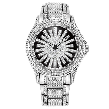 ⌚Men's Iced-Out Rotating Dial Watch