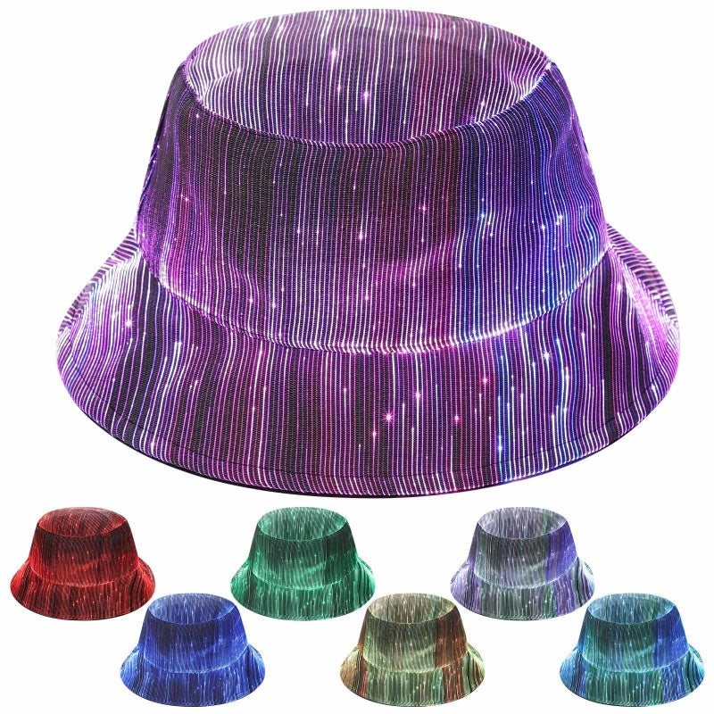💥New for 2026💥🌟Light-Up Fiber Optic Bucket Hat🌟🔥-60% Discount🔥