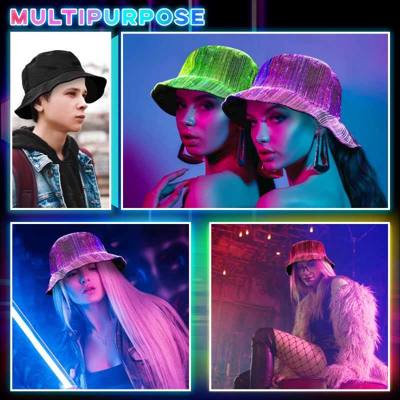 💥New for 2026💥🌟Light-Up Fiber Optic Bucket Hat🌟🔥-60% Discount🔥
