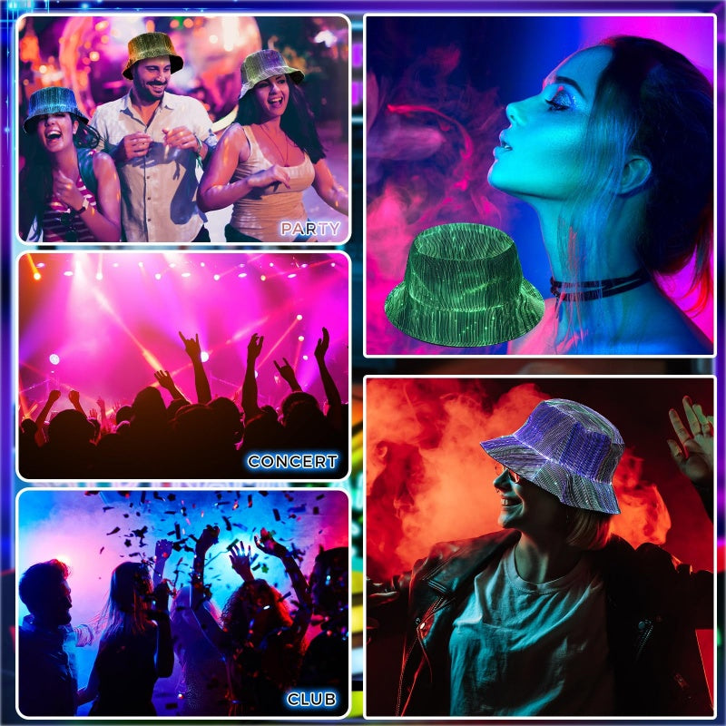 💥New for 2026💥🌟Light-Up Fiber Optic Bucket Hat🌟🔥-60% Discount🔥