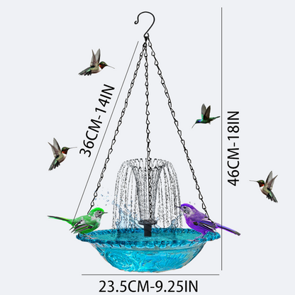 🔥Hot Sale 50% OFF🔥 ✨Hanging outdoor fountain with bird bath and feeding station⛲🐦